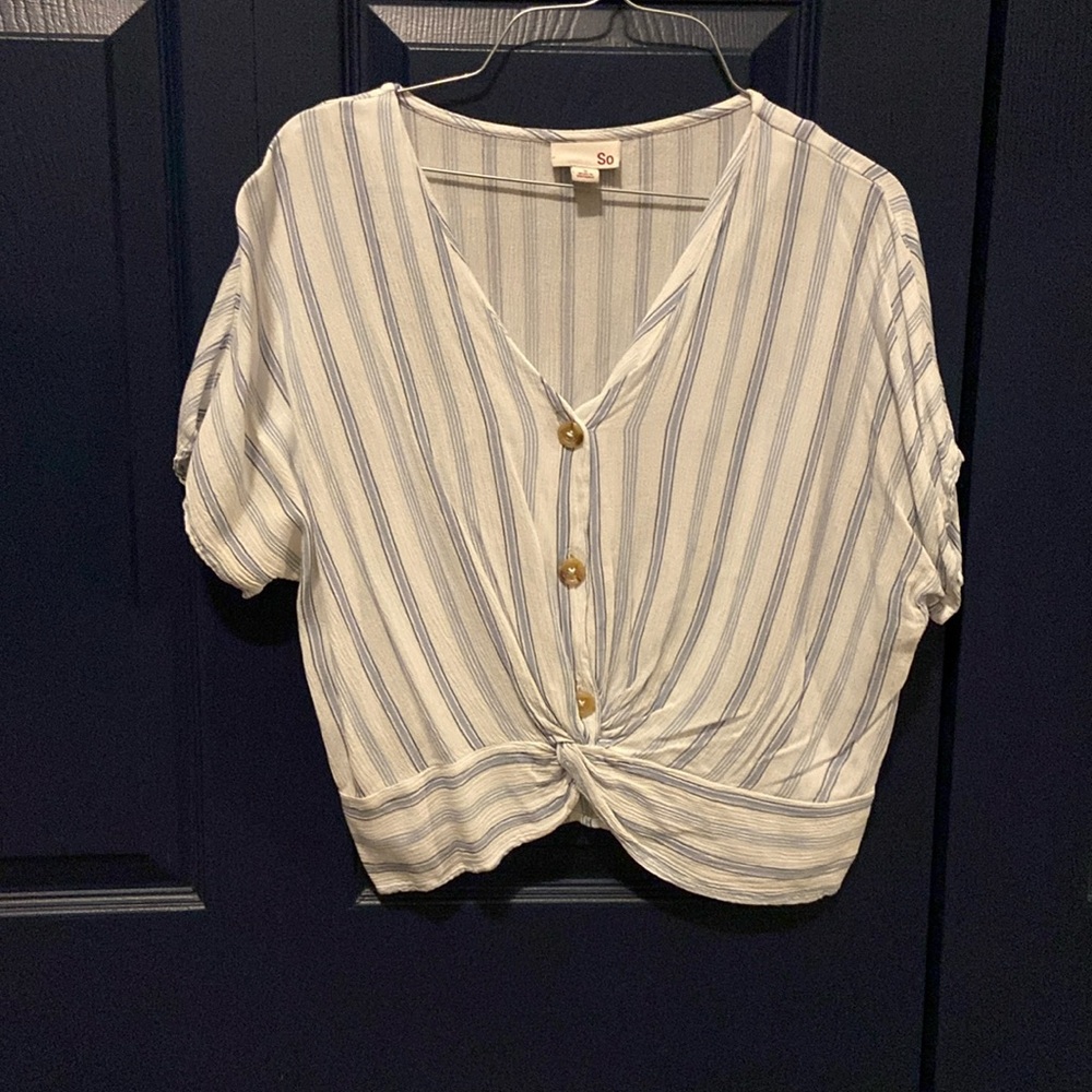 Button down crop top by So